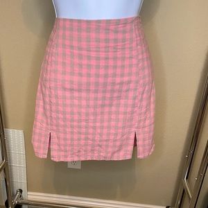 Daisy Street mini skirt pink and grey